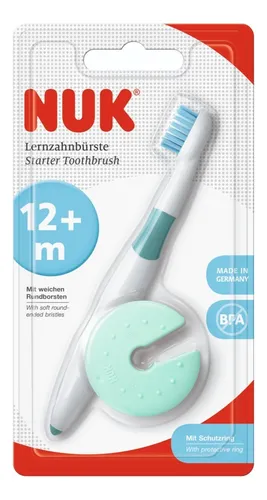 NUK CEPILLO DE DIENTES CON ANILLO PROTECTOR – Pañalera Belyan